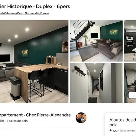 Quartier Historique Duplex 6pers * Saint-Valéry-en-Caux